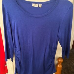 Kim Rogers Royal Blue Long Sleeve Top